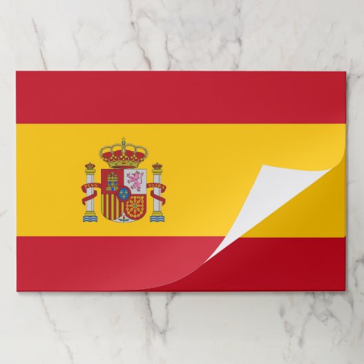 ティアウェイ紙パッドとスペイン国旗 ペーパーパッド (折り畳み)