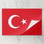 ティアウェイ紙パッドとトルコ国旗 ペーパーパッド (折り畳み)