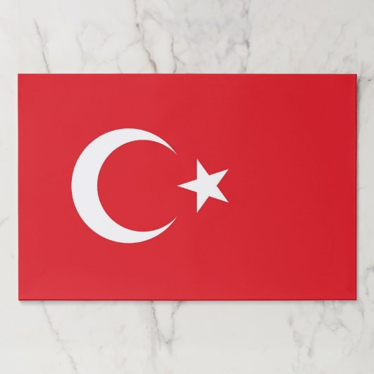 ティアウェイ紙パッドとトルコ国旗 ペーパーパッド (正面)