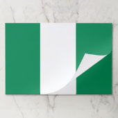 ティアウェイ紙パッドとナイジェリア国旗 ペーパーパッド (折り畳み)