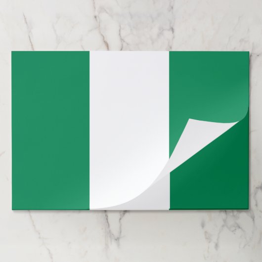 ティアウェイ紙パッドとナイジェリア国旗 ペーパーパッド (折り畳み)