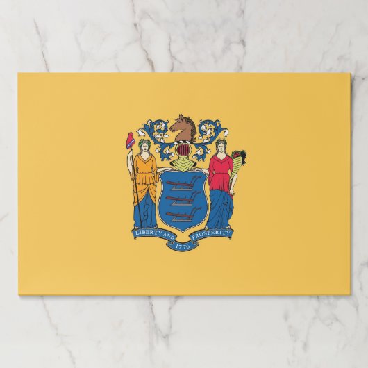 ティアウェイ紙パッドとニュージャージー州旗 ペーパーパッド (正面)