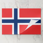 ティアウェイ紙パッドとノルウェー国旗 ペーパーパッド (折り畳み)
