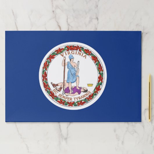 ティアウェイ紙パッドとバージニア州旗 ペーパーパッド (インサイチュ)