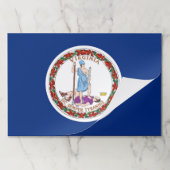 ティアウェイ紙パッドとバージニア州旗 ペーパーパッド (折り畳み)