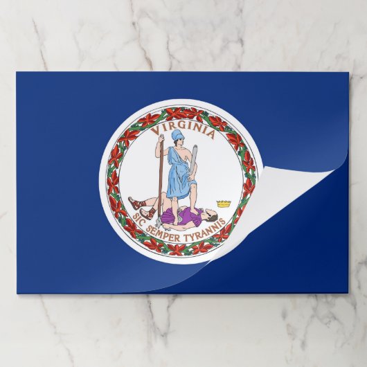 ティアウェイ紙パッドとバージニア州旗 ペーパーパッド (折り畳み)
