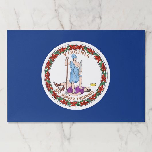 ティアウェイ紙パッドとバージニア州旗 ペーパーパッド (正面)