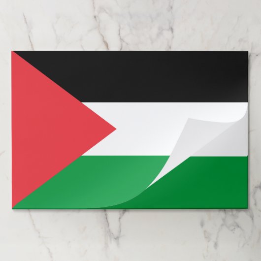 ティアウェイ紙パッドとパレスチナ国旗 ペーパーパッド (折り畳み)