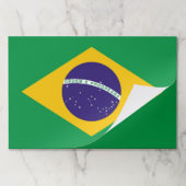 ティアウェイ紙パッドとブラジル国旗 ペーパーパッド (折り畳み)
