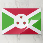 ティアウェイ紙パッドとブルンジ国旗 ペーパーパッド (折り畳み)