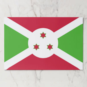 ティアウェイ紙パッドとブルンジ国旗 ペーパーパッド