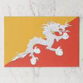 ティアウェイ紙パッドとブータン国旗 ペーパーパッド (正面)