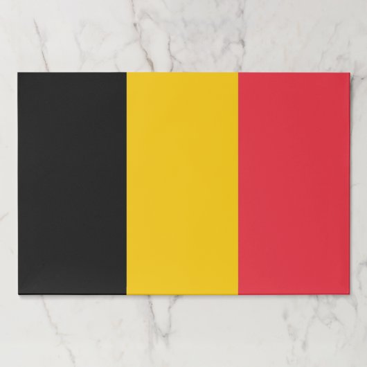 ティアウェイ紙パッドとベルギー国旗 ペーパーパッド (正面)