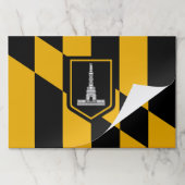 ティアウェイ紙パッドとボルチモア州旗 ペーパーパッド (折り畳み)