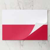 ティアウェイ紙パッドとポーランド国旗 ペーパーパッド (折り畳み)
