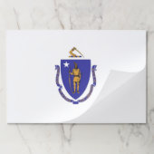 ティアウェイ紙パッドとマサチューセッツ州旗 ペーパーパッド (折り畳み)