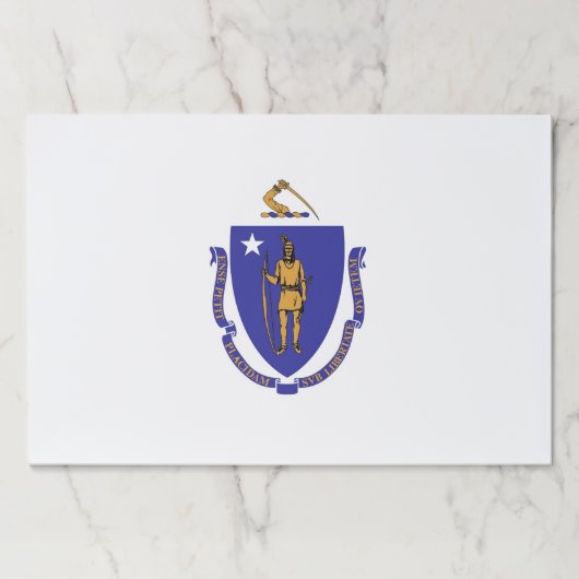 ティアウェイ紙パッドとマサチューセッツ州旗 ペーパーパッド (正面)