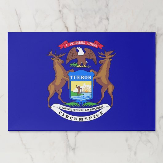ティアウェイ紙パッドとミシガン州旗（米国） ペーパーパッド (正面)