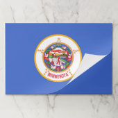 ティアウェイ紙パッドとミネソタ州旗 ペーパーパッド (折り畳み)