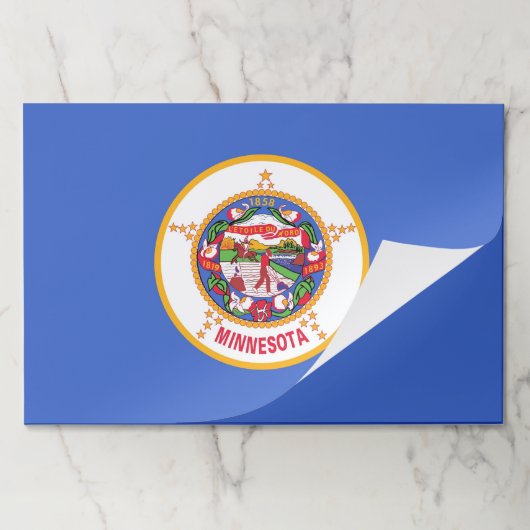ティアウェイ紙パッドとミネソタ州旗 ペーパーパッド (折り畳み)