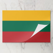 ティアウェイ紙パッドとリトアニア国旗 ペーパーパッド (折り畳み)