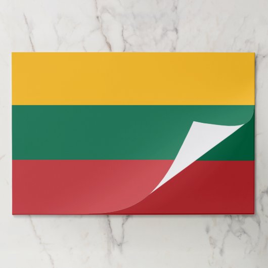 ティアウェイ紙パッドとリトアニア国旗 ペーパーパッド (折り畳み)