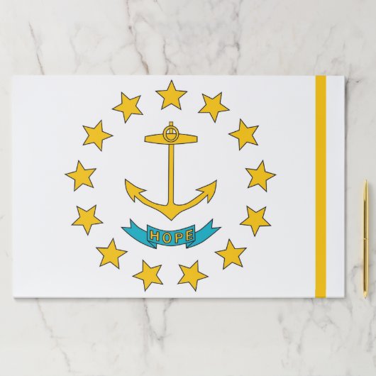 ティアウェイ紙パッドとロードアイランド州旗 ペーパーパッド (インサイチュ)