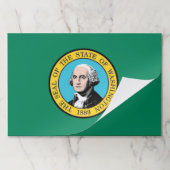 ティアウェイ紙パッドとワシントン州旗 ペーパーパッド (折り畳み)