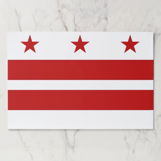 ティアウェイ紙パッドとワシントンDC州旗 ペーパーパッド (正面)
