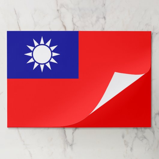 ティアウェイ紙パッドと台湾国旗 ペーパーパッド (折り畳み)