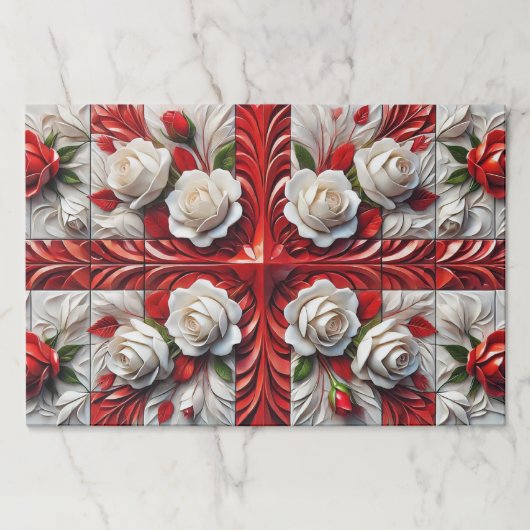 ティアウェイ紙パッドと英語バラ ペーパーパッド (正面)