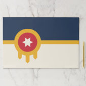 ティアウェイ紙パッド、オクラホマ州タルサ州旗 ペーパーパッド (インサイチュ)