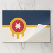 ティアウェイ紙パッド、オクラホマ州タルサ州旗 ペーパーパッド (折り畳み)