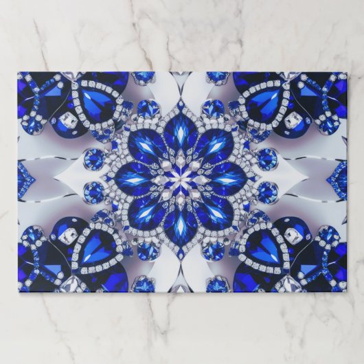 ティアウェイ紙パッド(青い白い色) ペーパーパッド (正面)