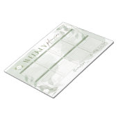 ティアオフメモ帳ウィークリープランナー ノートパッド (アングル)