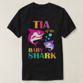 ティアオブザベビーシャーク誕生日ティアシャーク母 Tシャツ (デザイン正面)