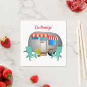 ティアドロップキャラバンキャンパーサンダー_コーブ スタンダードカクテルナプキン (インサイチュ)