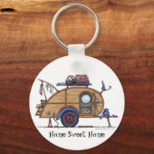 ティアドロップキャンペートトレーラーRVキーチェーンHSH キーホルダー (正面)
