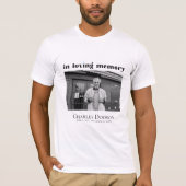 ティアドロップクラウド葬儀フォトメモリアル Tシャツ (正面)