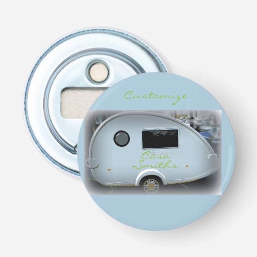 ティアドロップジプシーのキャラバンハッピー 栓抜き (正面)