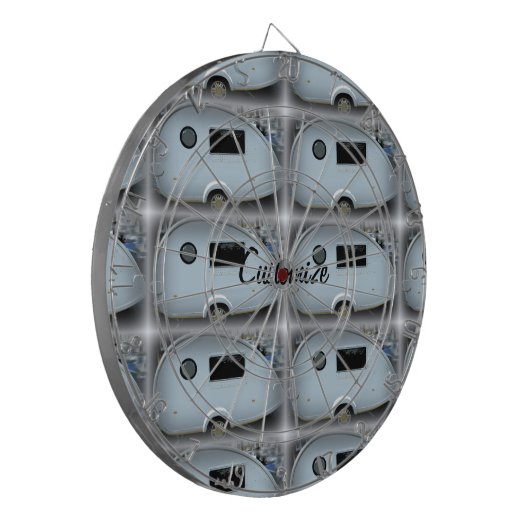 ティアドロップジプシーキャラバンハッピーグラミングオンキャラバン ダーツボード (正面左)