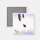 ティアドロップバニー マグネット (正面/裏面)