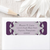 ティアドロップレースプラムパープルマッチング住所 シール (インサイチュ)