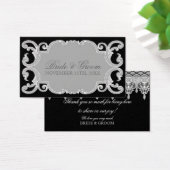 ティアドロップレース、黒と白のお気に入りギフトラベル (デスク)