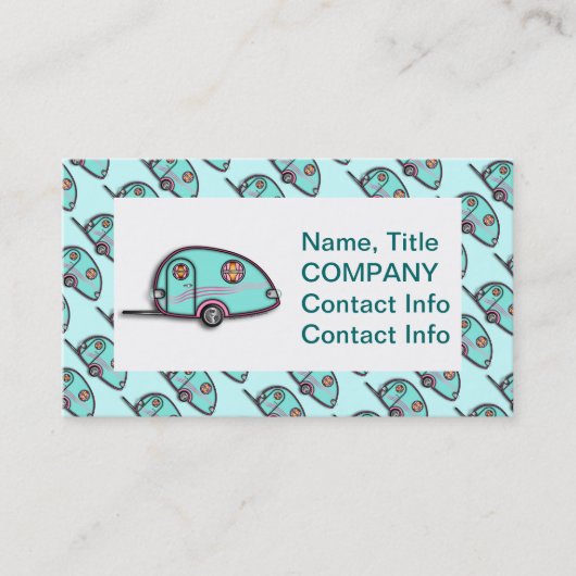 ティアドロップRVトレーラー名刺 名刺 (正面)