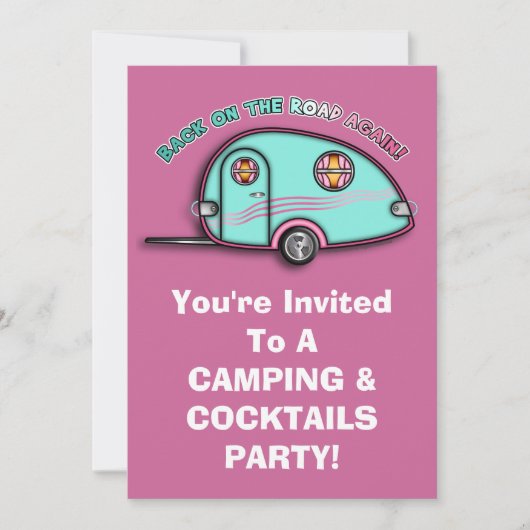 ティアドロップRVトレーラ招待状 招待状 (正面)