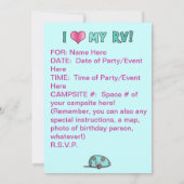 ティアドロップRVトレーラ招待状 招待状 (裏面)