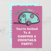 ティアドロップRVトレーラ招待状 招待状 (正面/裏面)