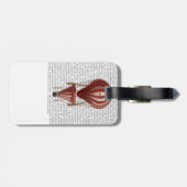 ティアド熱気球プリント赤 ラゲッジタグ (裏面横)