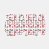 ティアド結婚ケーキかわいいパターン フェイバーボックス (折り畳みなし)